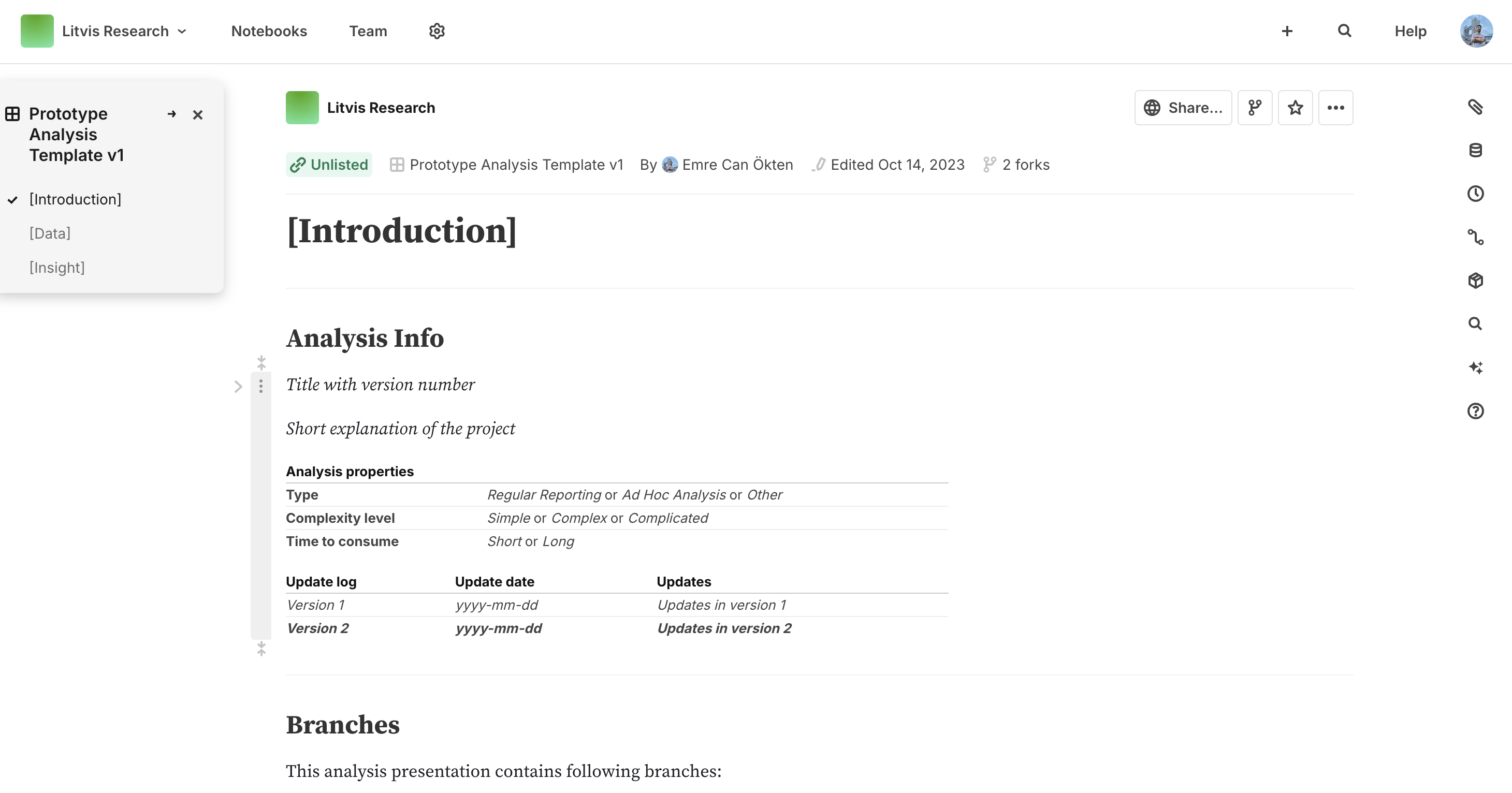 Literate Data Visualisation Framework